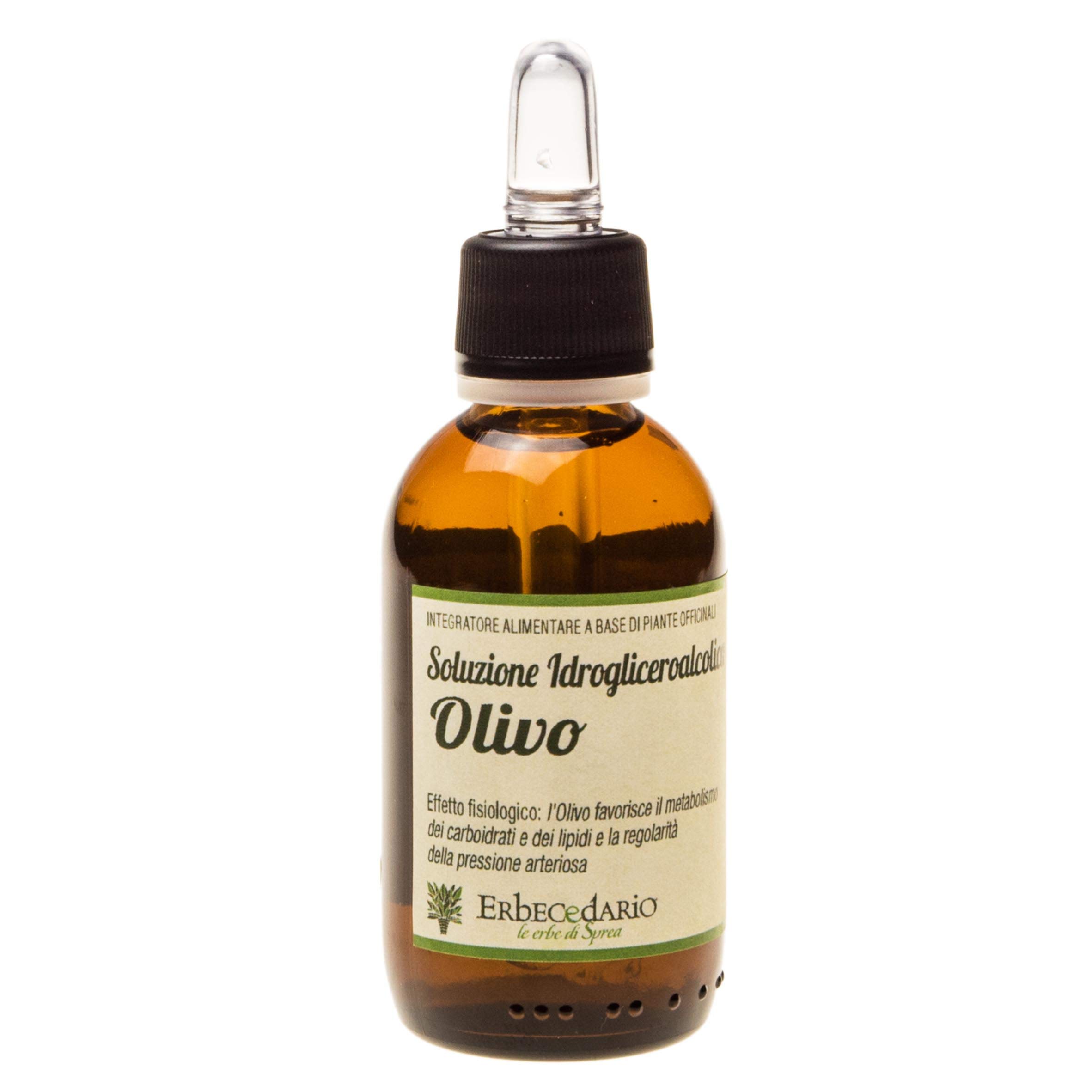 Olivo Gemmoderivato per il Metabolismo di Grassi e Zuccheri, Integratore Antiossidante per l'Apparato Cardiovascolare, favorisce la regolarità della Pressione Arteriosa, 50ml