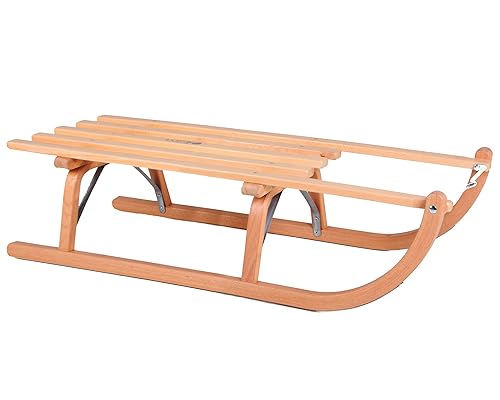 RESS Rodelschlitten Davoser Art 90 cm, Natur lackiert, Qualität Made