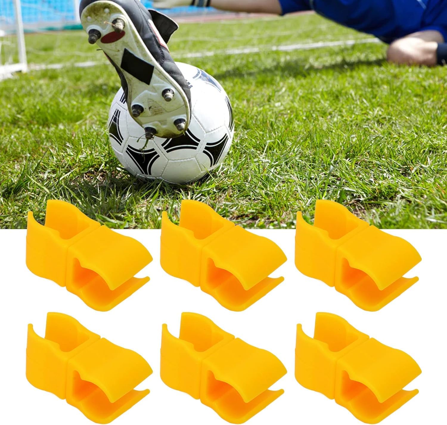 BORDSTRACT Agility Pole Swivel Clips, 10Pcs Swivel Connector for Soccer Agility Training Pole, Coaching Stick Clip Connector for Soccer Drills, Hurdles