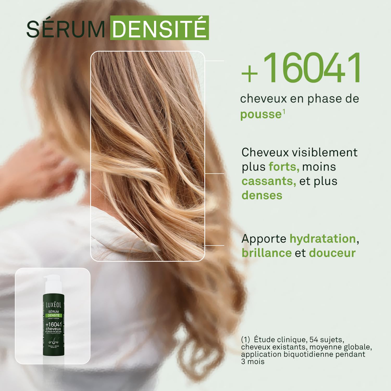 LUXEOL - Routine Densité In & Out - Complément Alimentaire + Shampooing, Après-Shampooing & Sérum Densité - Cheveux Plus Épais et Volumineux - Fabriqué en France