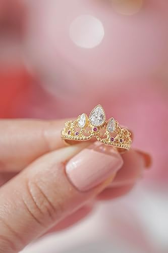 Miniatura 5 de Tangled Ring- Lost Princess Ring -Cosplay Jewelry -Princess Ring-Princess Crown Ring-925 Sterling Silver Ring (SILVER)