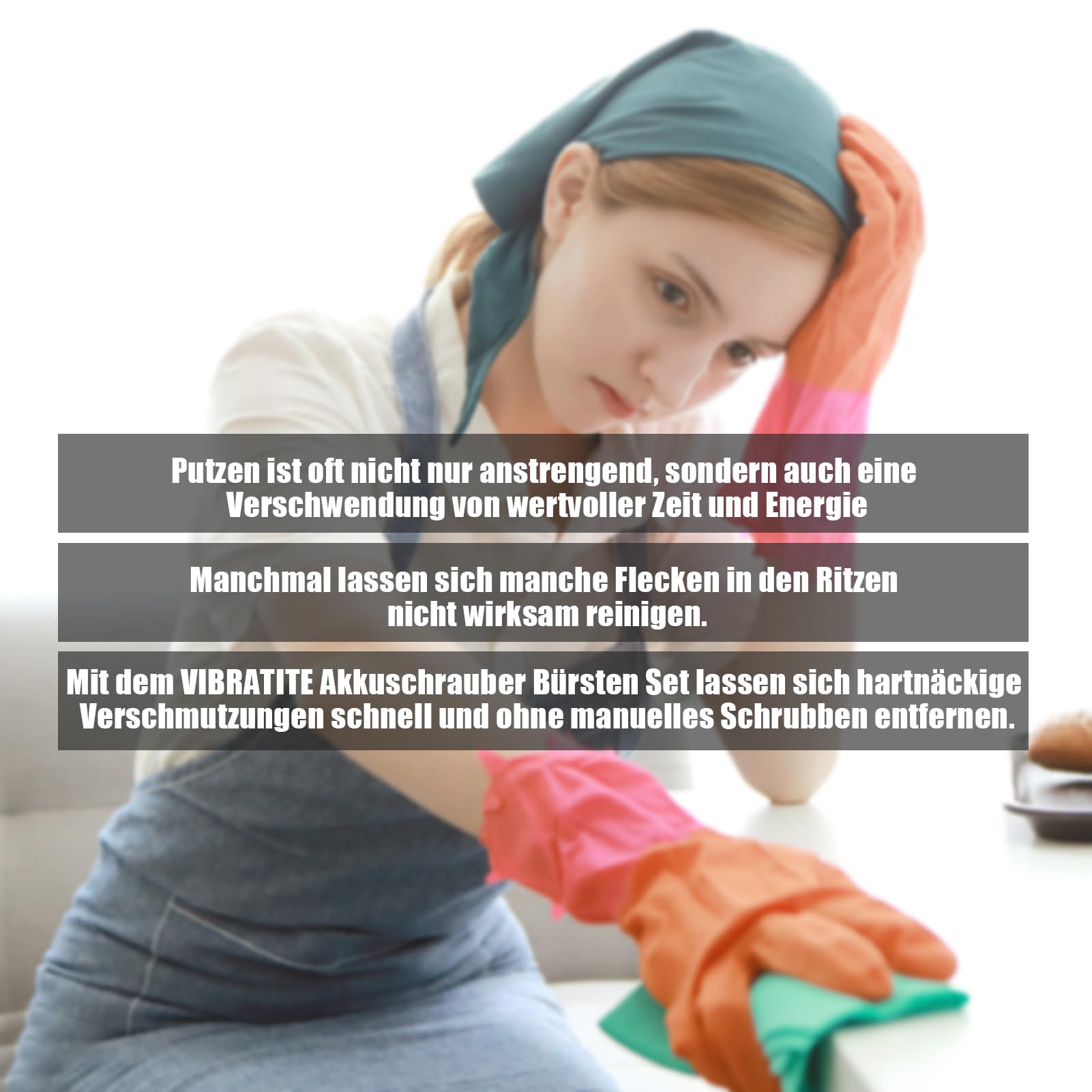 VIBRATITE Set di 20 spazzole per trapano a batteria, spazzola per la pulizia dei cerchioni, kit per la pulizia dei cerchioni, Power Scrubber per bagno, cerchioni e tappezzeria, verde