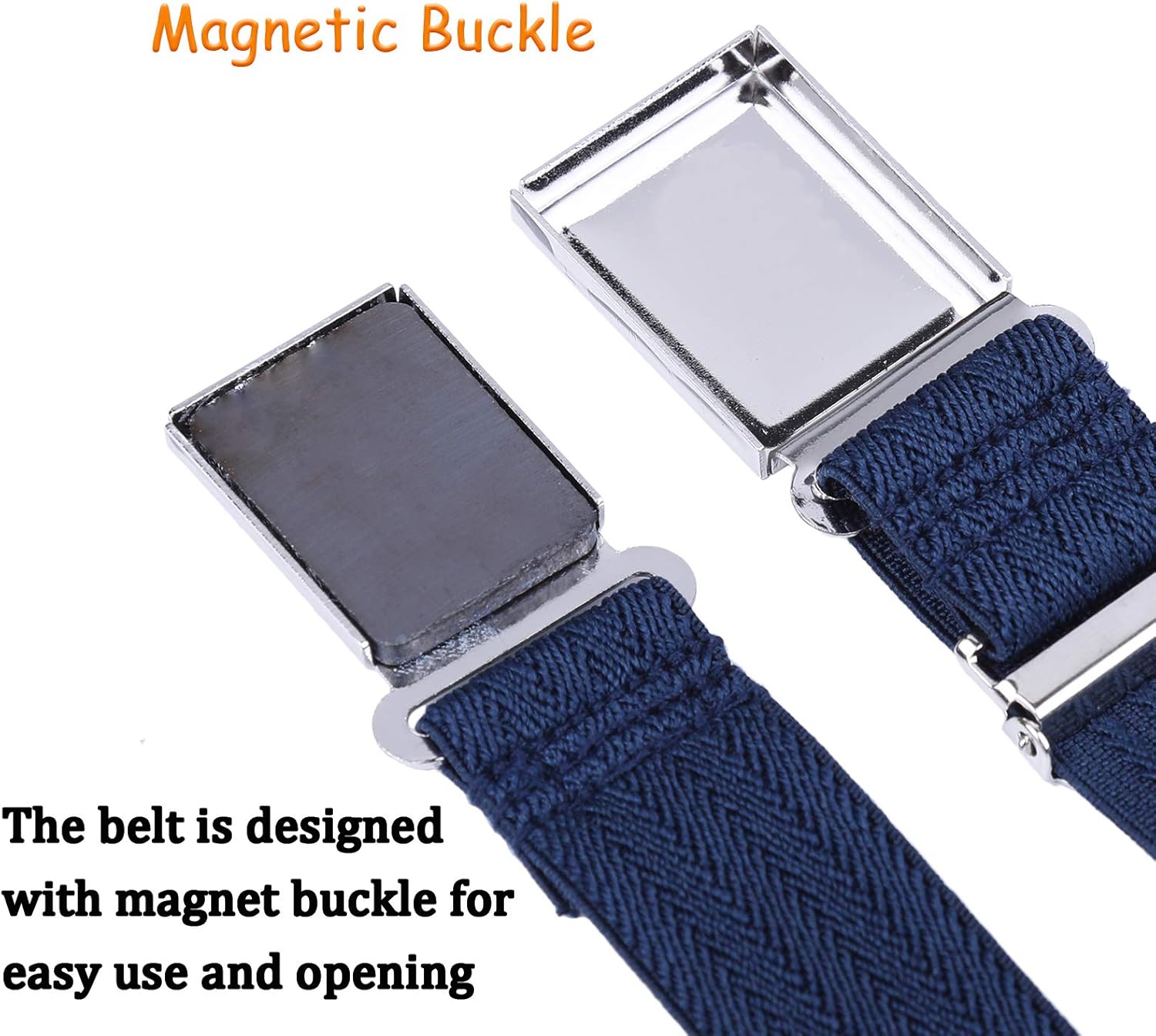 AWAYTR 3 PCS Kids Adjustable Magnetic Belts - Easy to Use Magnetic Buckle Belt for Boys and Girls - Image 2