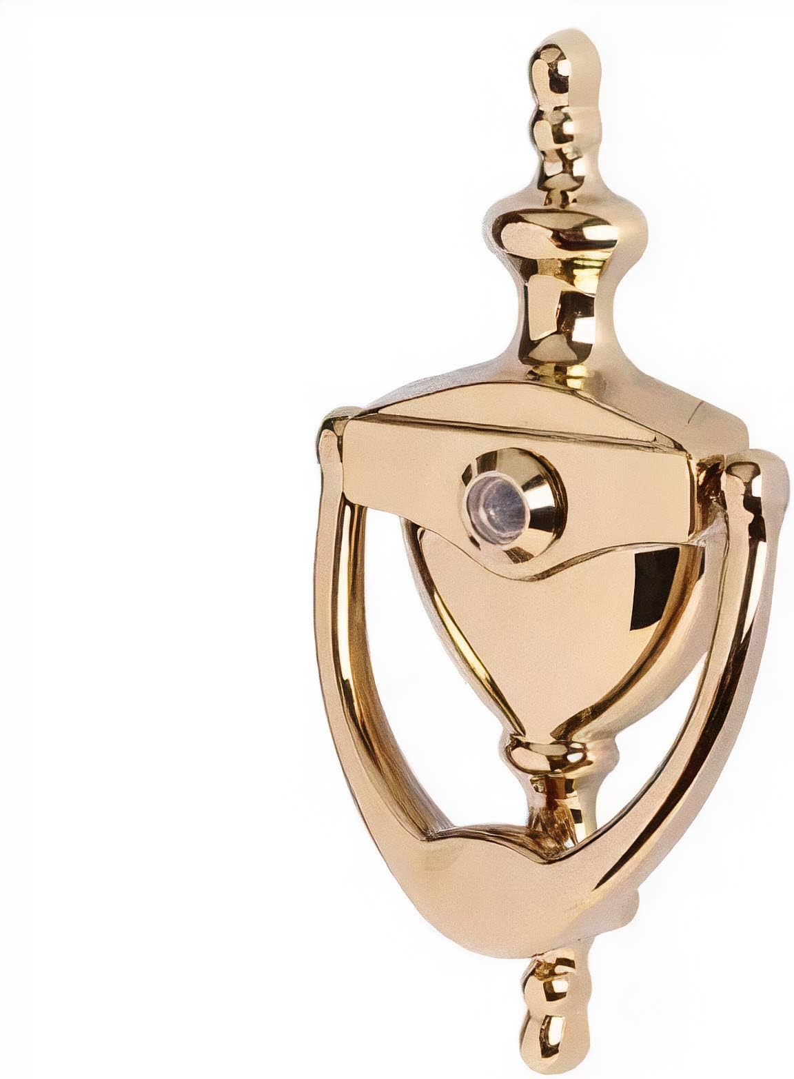 Hoppe Premium Quality Door Knocker Complementary Range Victorian Urn (With Viewer, Brass)