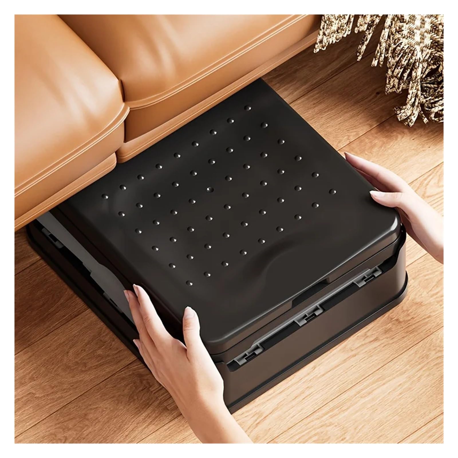 Inodoro Plegable Inodoro portátil Plegable Extragrande con Tapa: Ideal for Acampar, Hacer Senderismo, Viajar y navegar.