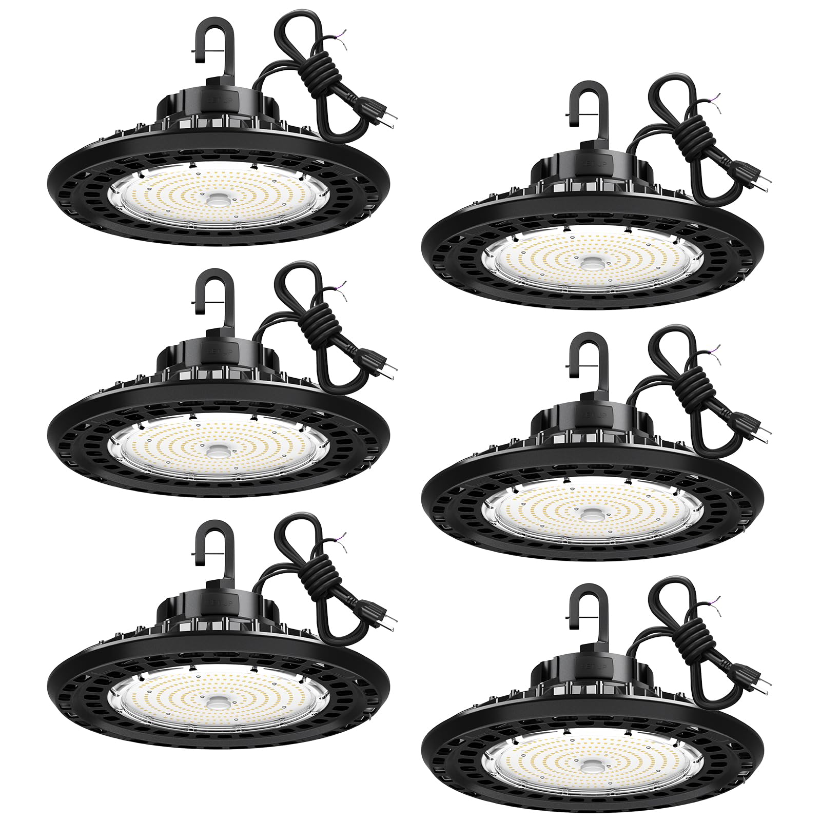 レア 00s LEDライトバックル hiphop bboy avalanche YXL 200W 6 Pack Super Bright UFO High Bay Led Shop Lights