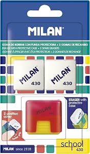 Milan BYM10330 School 430 - Goma blíster con goma de repuesto