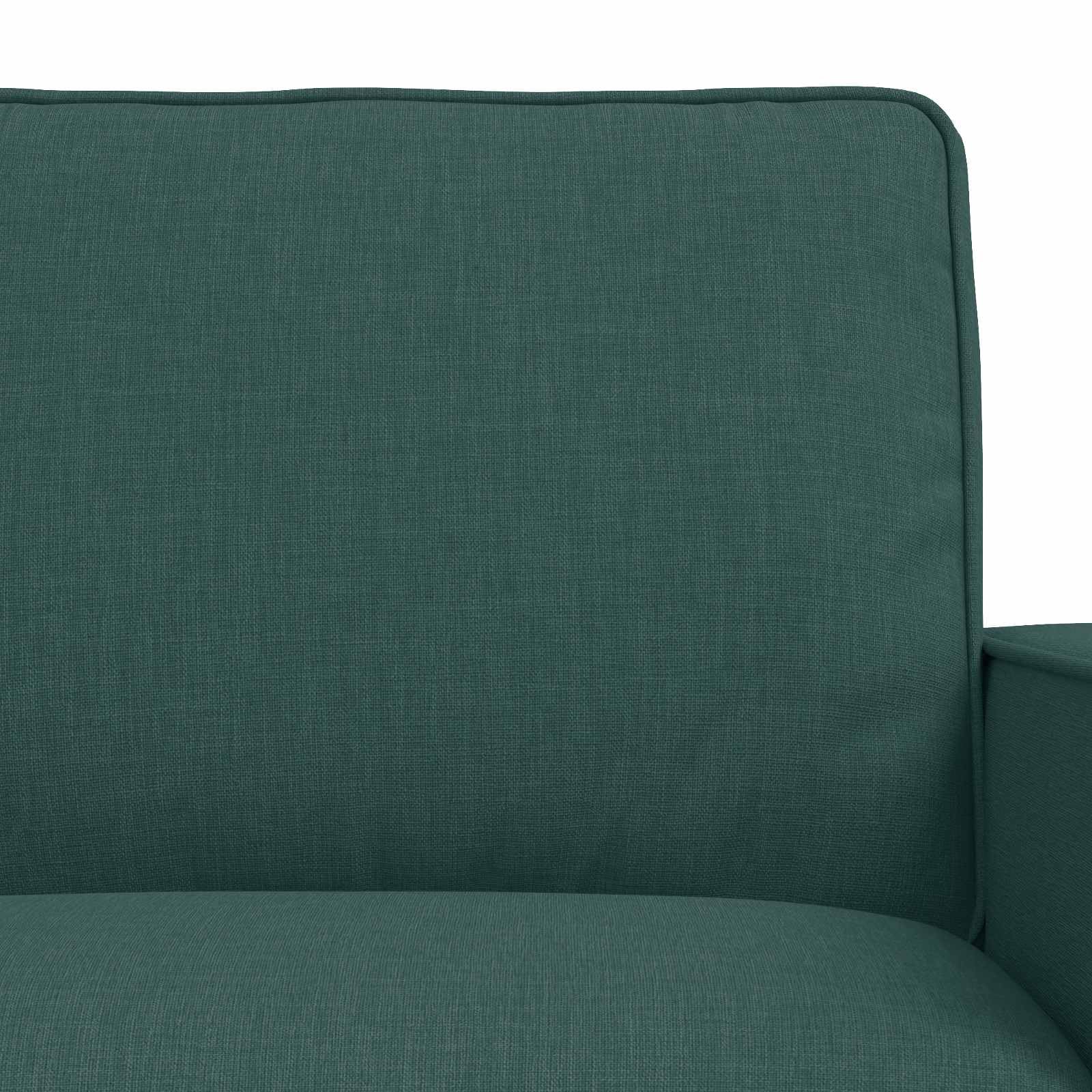 Zestaw sof, 2 szt., ciemnozielony, 162 x 80 x 82 cm, materiał z metalową ramą, stabilny zestaw tapicerski, modułowa kanapa, przytulna do salonu, biura, pokoju gościnnego