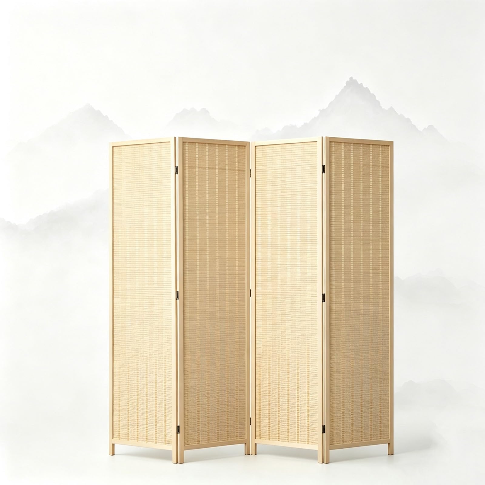 Tall Bamboo Partition Wall,Folding Privacy Screens,Bamboo Room Divider