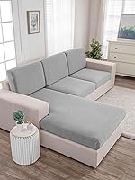 Vista 48 de Funda de cojín elástica para asiento de sofá, funda de cojín ajustable para sofá, protector de muebles, fundas de cojín modulares de lujo para sofá