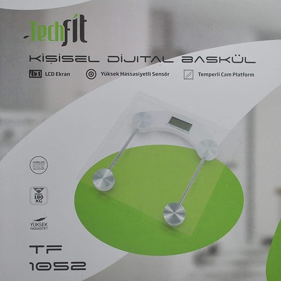 Techfit Tf 1052 Dijital Temperli Tartı Cam Baskül