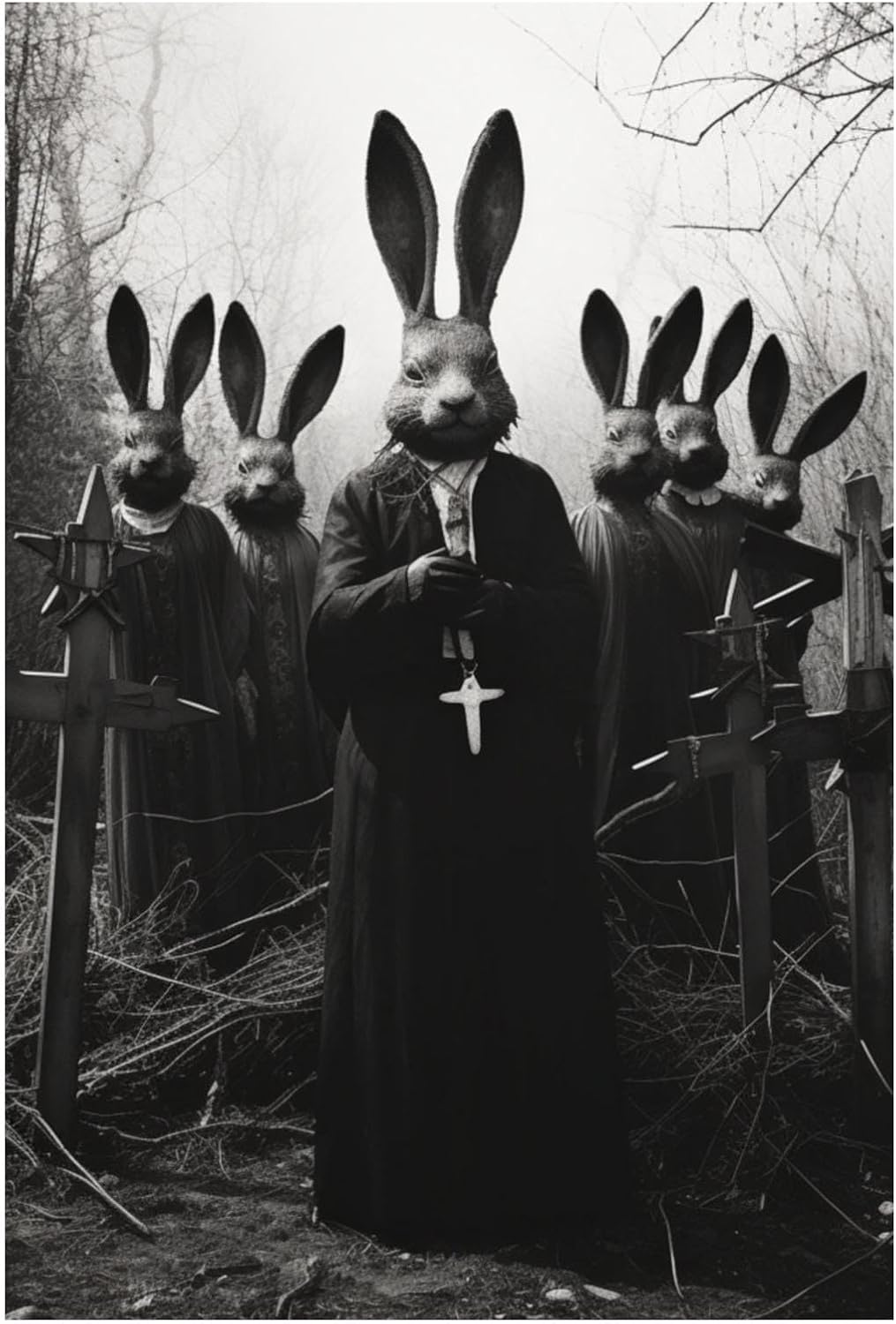 Amazon.com: Occult Dark Poster The Cult Rabbit Priest of The Woods Wall ...