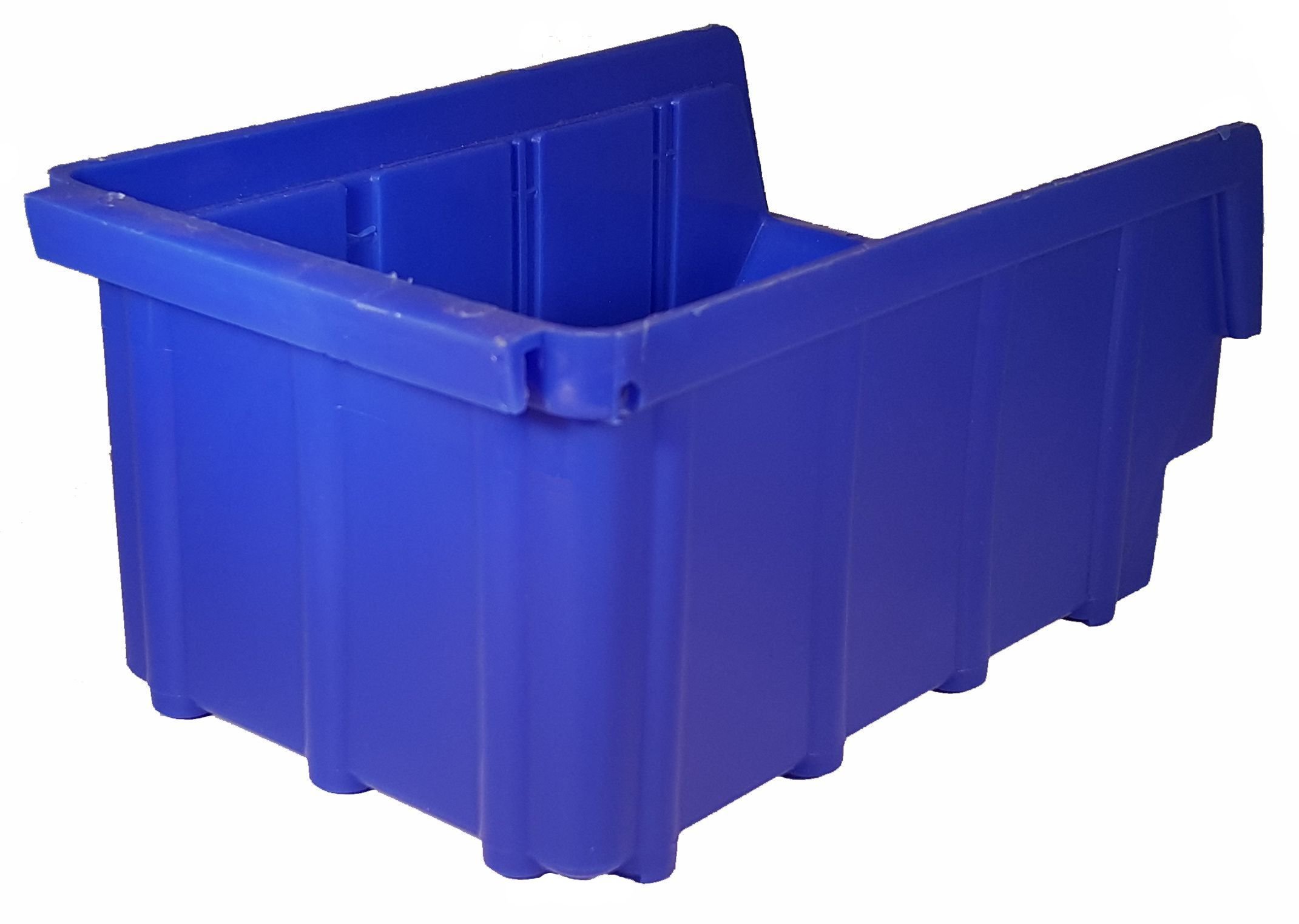 Cajas de almacenamiento apilables Visión PP Azul Talla 2 80 Unidades (102 x 167 x 76 mm)