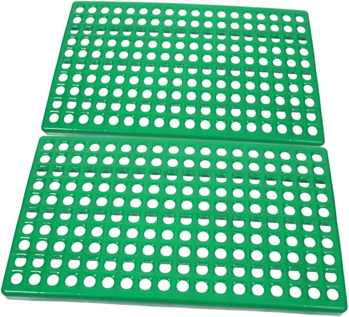 2pcs Rabbit Cage Mats for Small Animals Durable Plastic Floor Pads Easy- Management Mat for Cats Dogs Bunnies Hamsters and Chinchillas