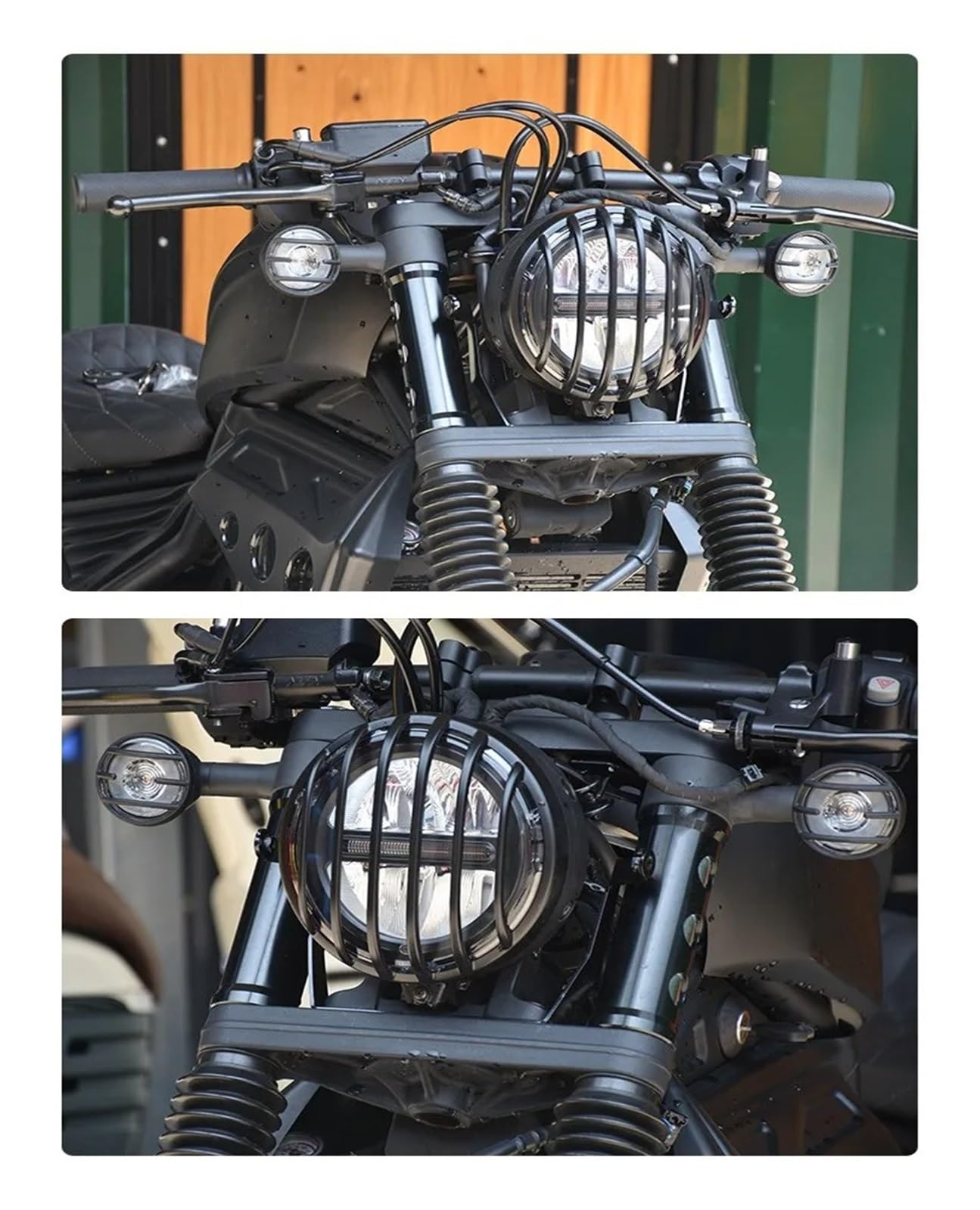 Motorfiets Koplampbeschermer Voor Rebel Voor CMX 500 300 1100 2020-2023 Model Zwarte Koplamp Richtingaanwijzer Achterlicht Grille Covers Koplamp Protector Masker(CMX300 A