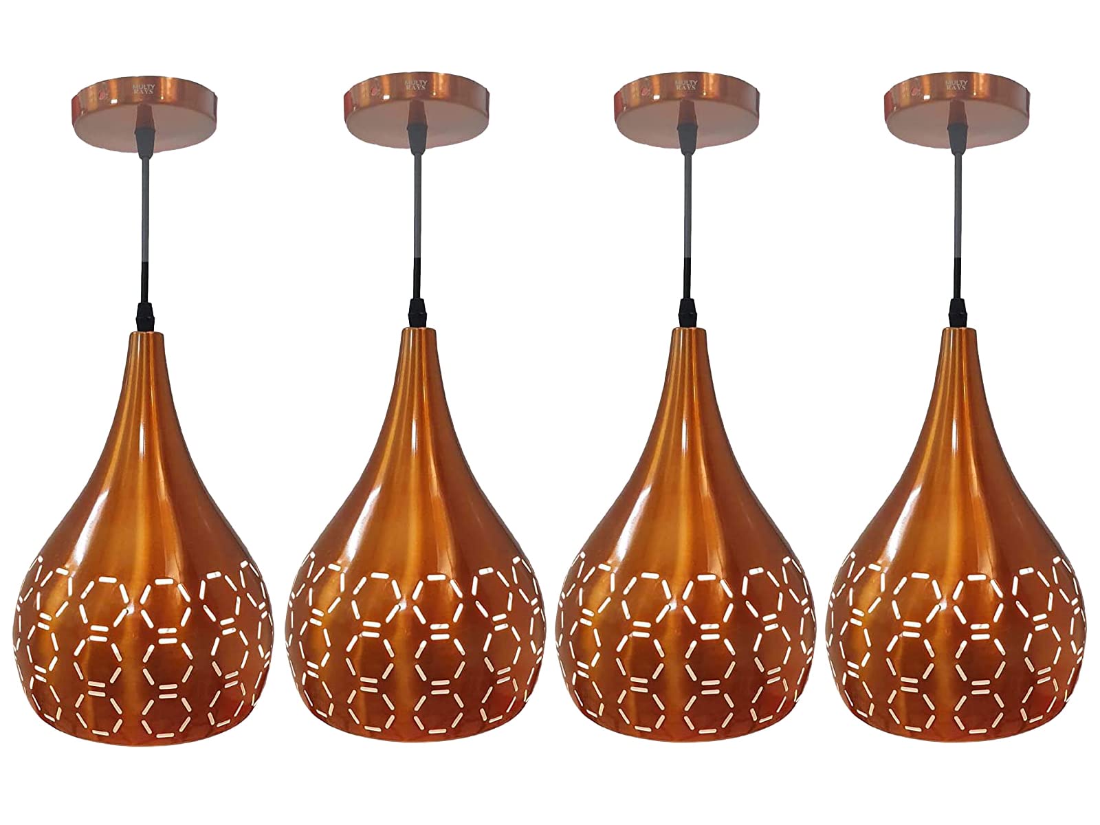 Keyplus Metal Cutted Hanging Light Ceiling Pendant Lamp, Orange Pack of 4 (B09PJP8GD4) Amazon Price History, Amazon Price Tracker