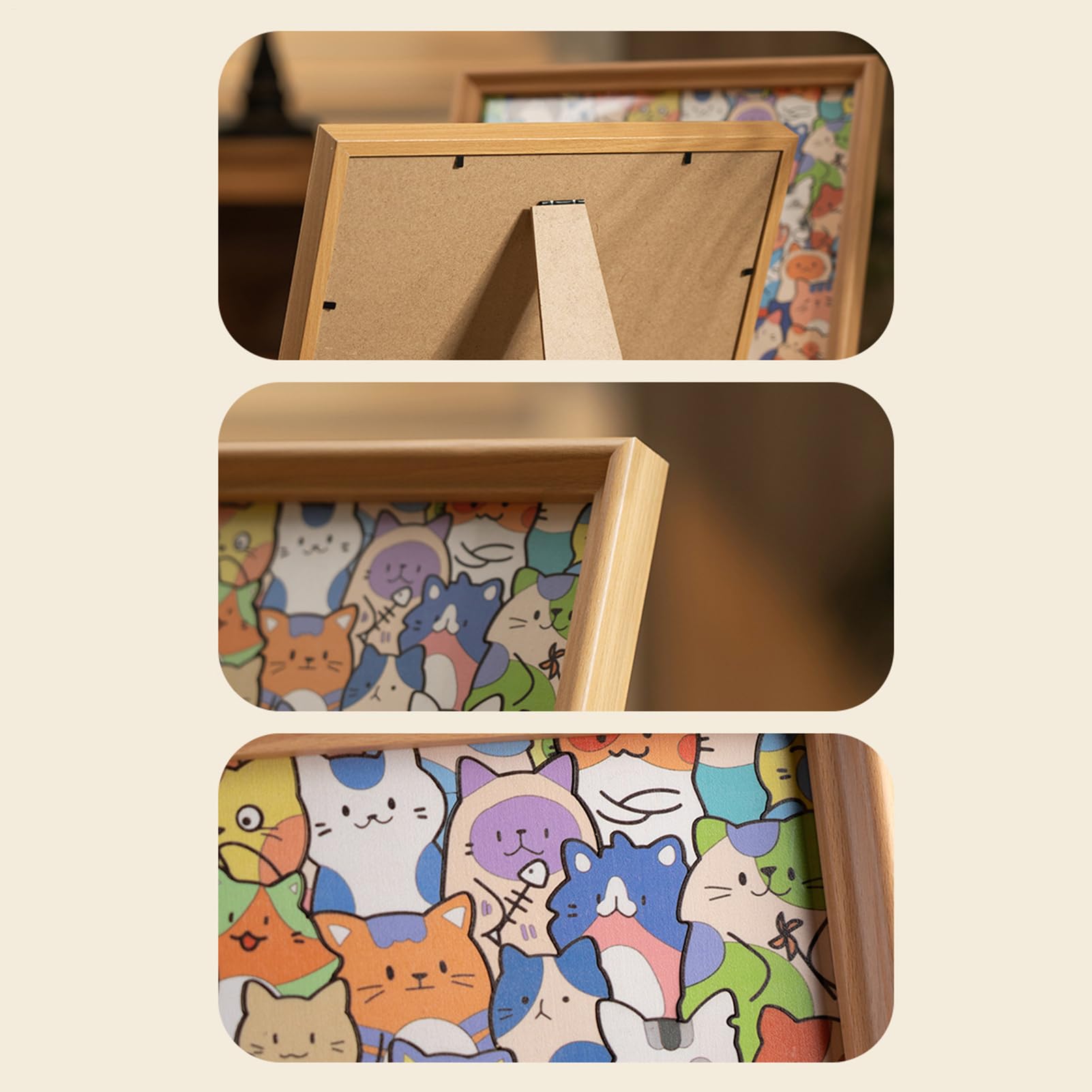 Puzzle di Gatti Giocattolo Educativo in Legno da Colorare | Giochi Di Puzzle Con Da Dipingere per Bambine e Ragazze Casa Viaggio Camera da Sala Giochi Compleanno Natale