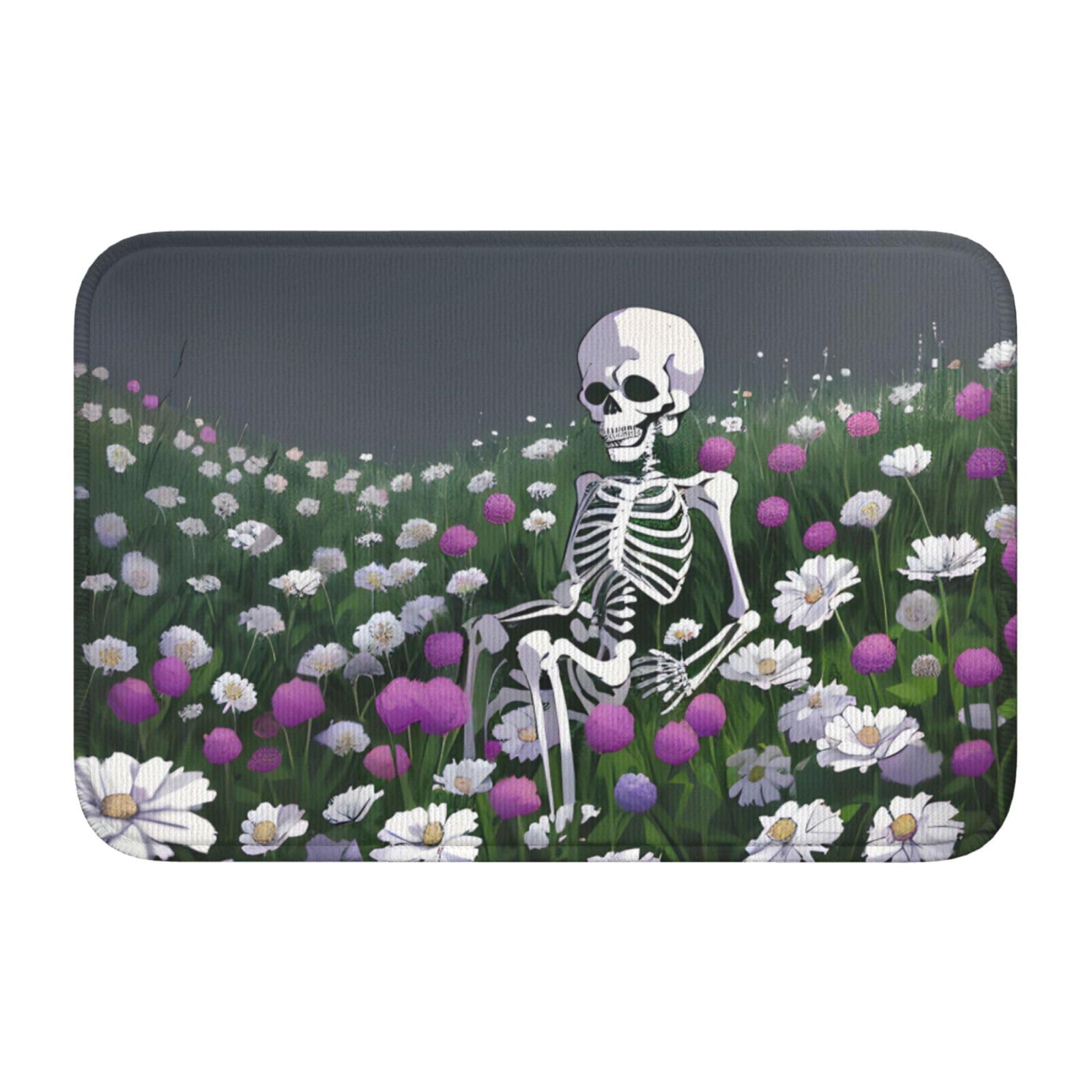 Tapis de sol ourlet 40 x 60 cm résistant aux taches et anti-décoloration