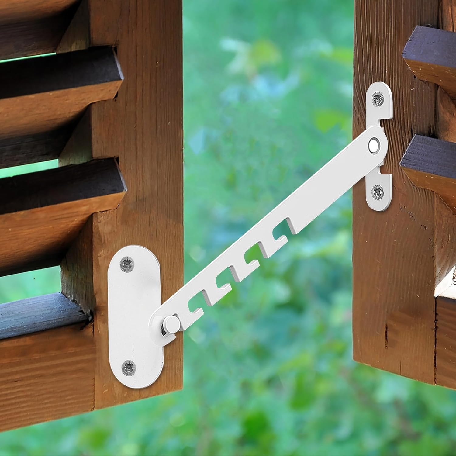 Generic Window Safety Lock Latch with Long Hook White Window Stopper Childproof Windproof Restrictor for Home Security