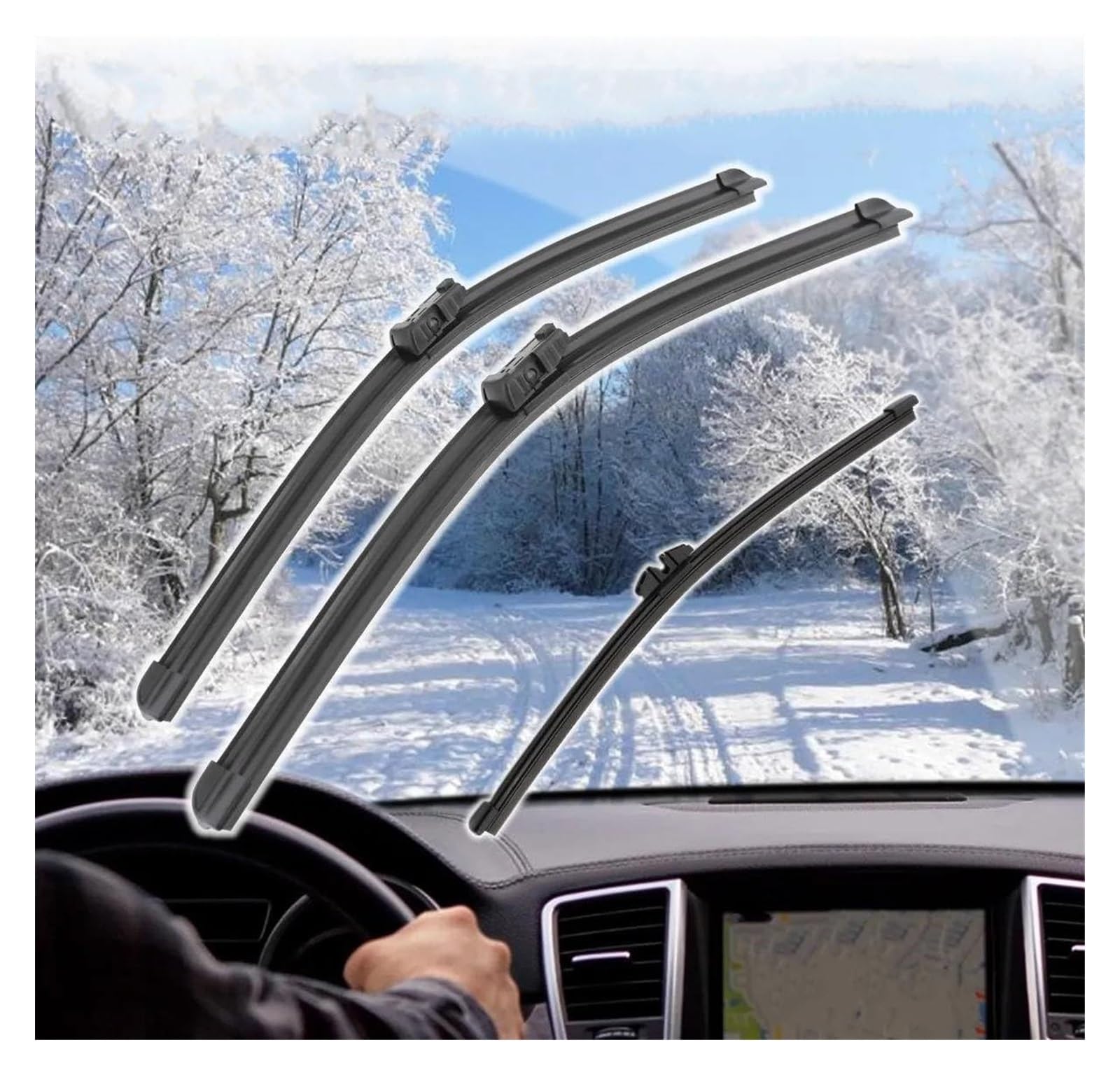 tergicristallo per F&ORD per Ecosport MK2 II 2017-2021 22 "+16"+11" Spazzole Tergicristallo Anteriori Posteriori Spazzole Tergicristallo Auto