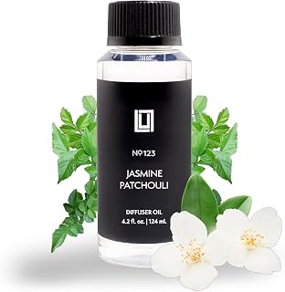 Aroma by Lulu - Jasmine Patchouli - Luxury Fragrance Oil for Waterless Cold Air Diffusers - Aromatherapy Fragrance Oil Blend for The Home or Office – Smells Floral & Earthy - 120mL, 4.0 fl oz