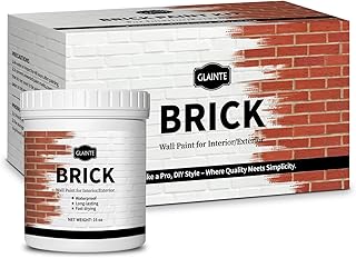 GLAINTE Brick Transformation Paint for Brick, Fireplaces, Walls, and Con...