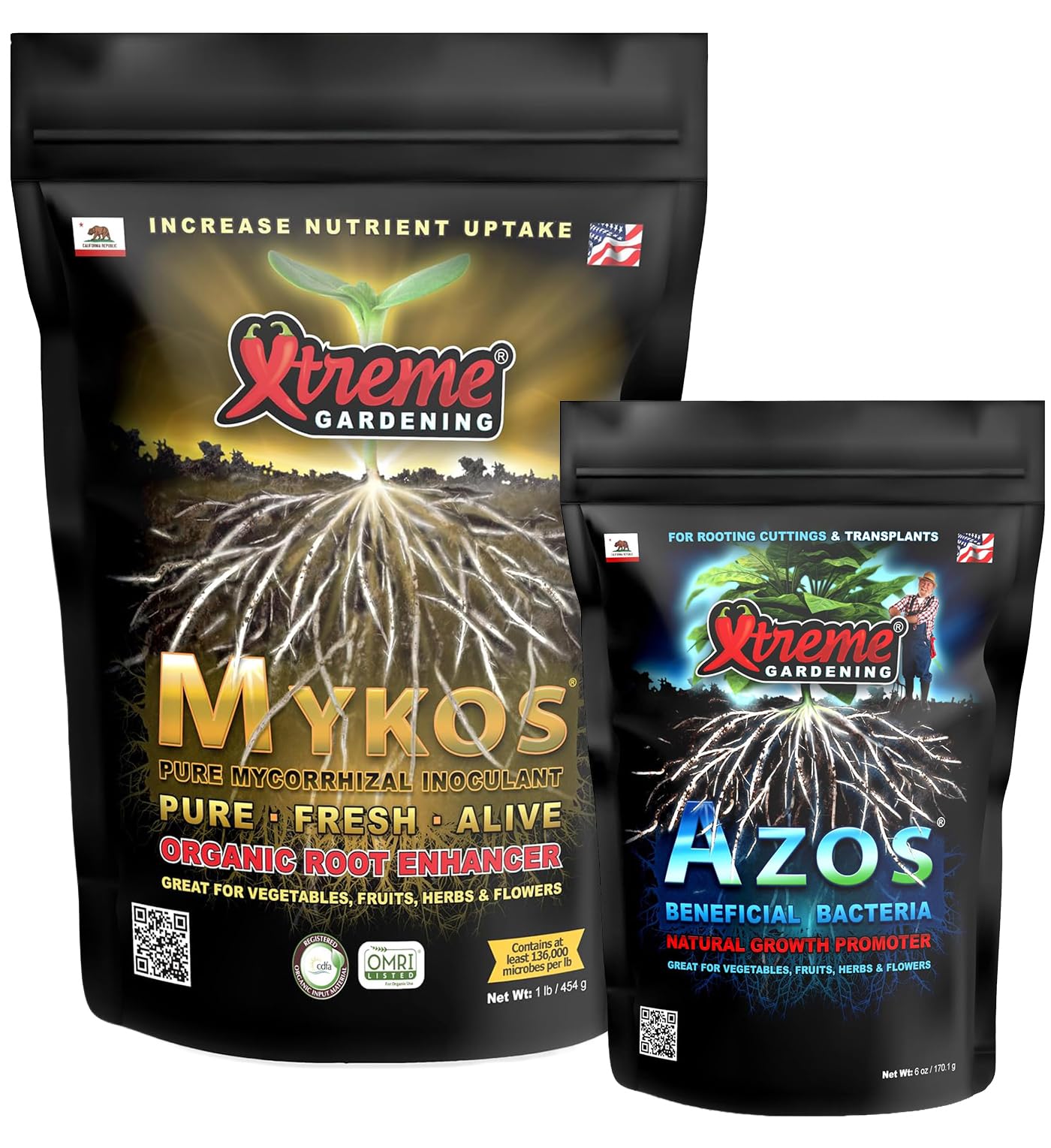 Amazon.com : Xtreme Gardening Bundle - Azos + Mykos (Deluxe Bundle