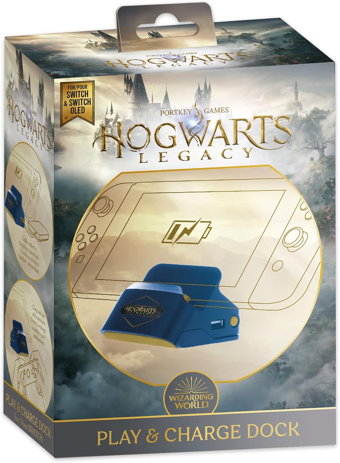 Noname Charging Dock & Stand 2 en 1 - Hogwarts Legacy - Nintendo Switch