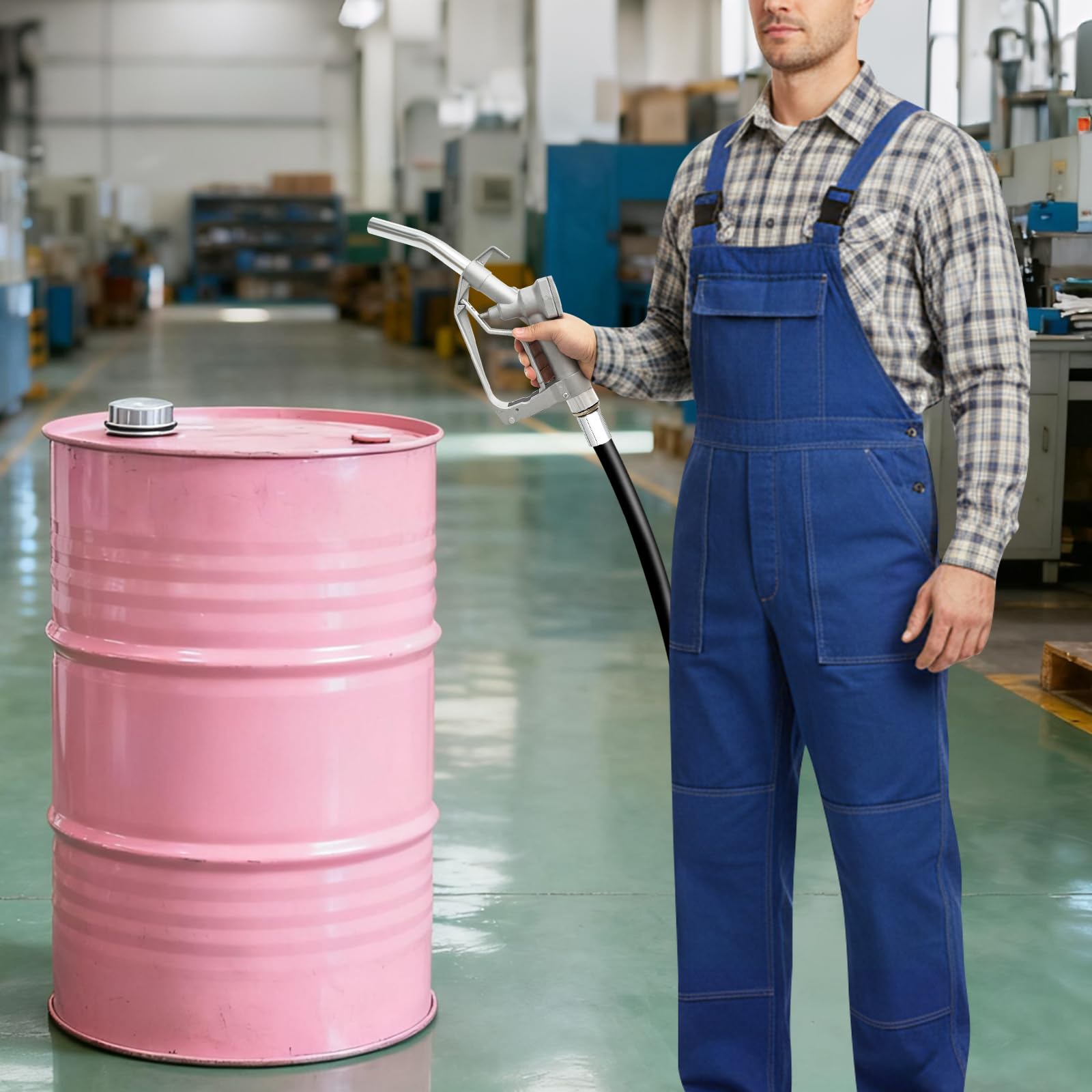 Bomba de diesel eléctrica de 12 V 200 W, bomba de gasóleo auto-Afragante 45 l/min, bomba de transferencia de combustible con filtro y pistola, para camiones vehículos utilitarios y maquinaria agrícola
