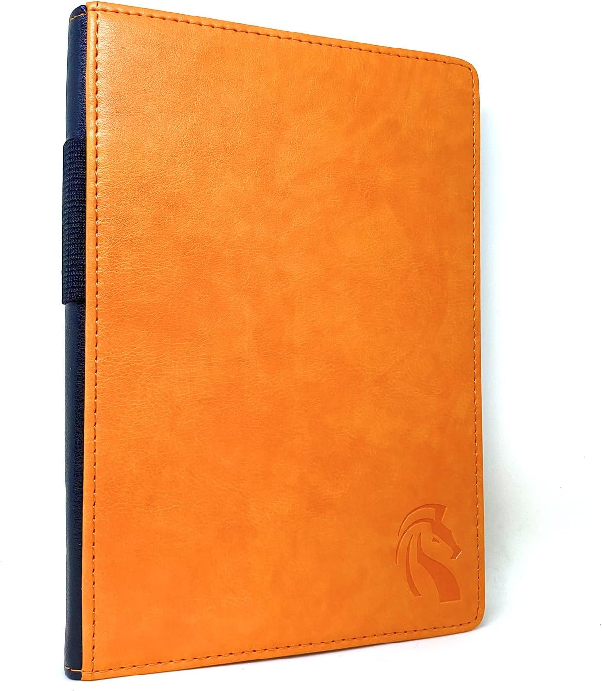 LeStallion Hardcover Orange Notebook - A5 Lined Journal For Writing - 100GSM Hardback Orange Journal For Women/Men for Business, Office, Work - 216 Perforated Lined Paper - Faux Leather Journal Ruled