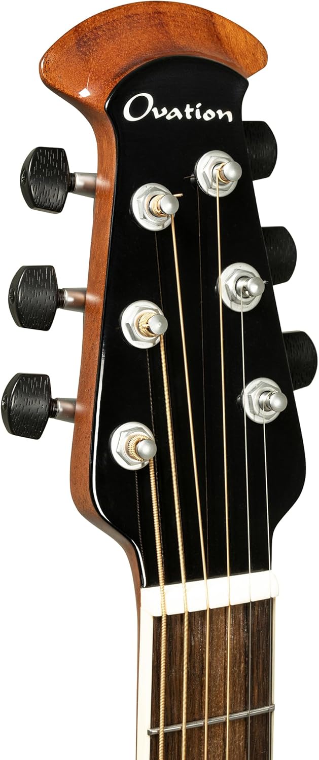 Ovation Ultra E-Acoustic Guitar 1516SSM Mid/Non-Cutaway, Silver Shadow