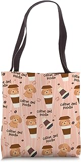 Cute Poodle Coffee Dog Lover Gifts For Coffee Drinkers Tote Bag