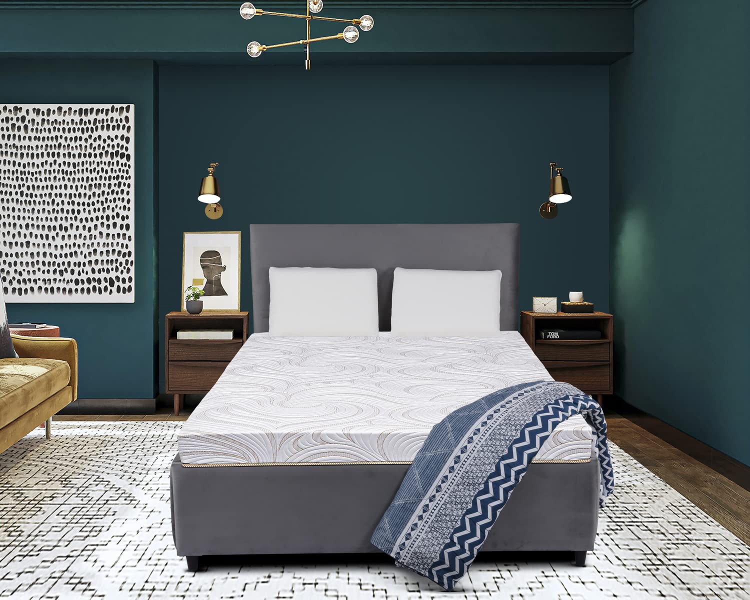 Restolex Siesta Latex-Natural Latex Foam Mattress-White-84 x 36 x 4