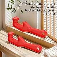 Vista 7 de Herramienta para abridor de latas de pintura de 5 galones, plástico rojo resistente para abrir sin esfuerzo latas de pintura selladas, a prueba