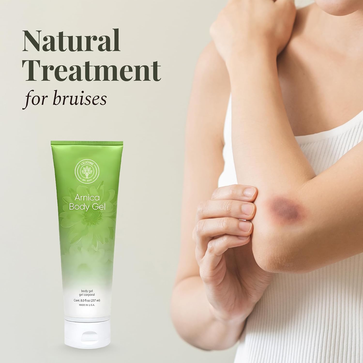 L’EUDINE Arnica Gel – Pack of 3 – Extra Strength for Bruise Relief, Wonder-Plant for Treating Muscle Soreness, Bruising, and Swelling - Fast Absorbing, Natural Formula