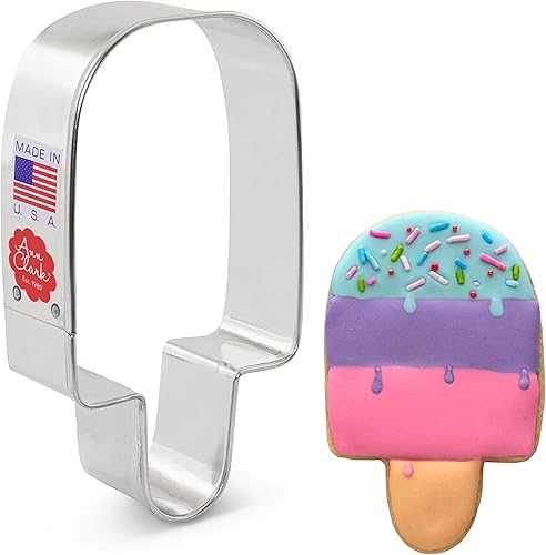 Miniatura 10 de Ann Clark - Cortadores de galletas de dulces y dulces, 5 unidades, hechos en los Estados Unidos, cono de helado, cupcake, dulces, cupcakes,