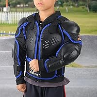 Vista 6 de RIDBIKER - Chaleco protector de pecho para niños, equipo de motocross, moto todo terreno, chaqueta de armadura de cuerpo completo para motocicleta