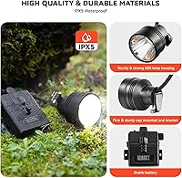 Vista 3 de Coon - Luces de caza para Coyotes Hog Predators, 10 W recargable e impermeable IPX5, 6 modos de iluminación, 45000LUX LED de 4
