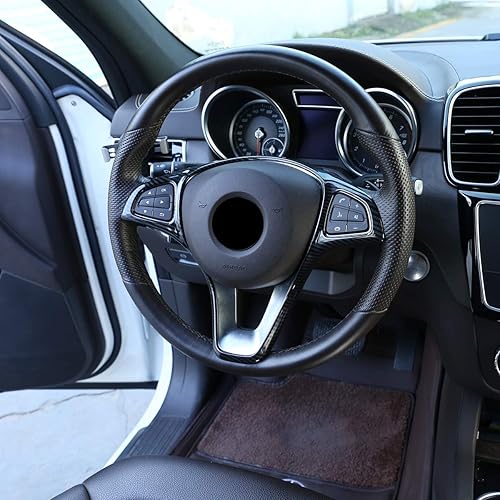 Miniatura 6 de Marco de decoración de volante de automóvil ABS para Mercedes Benz Clase C Clase E Clase B GLC CLA GLA GLS GLE W205 W213 X253 C117 X156 2015-2018