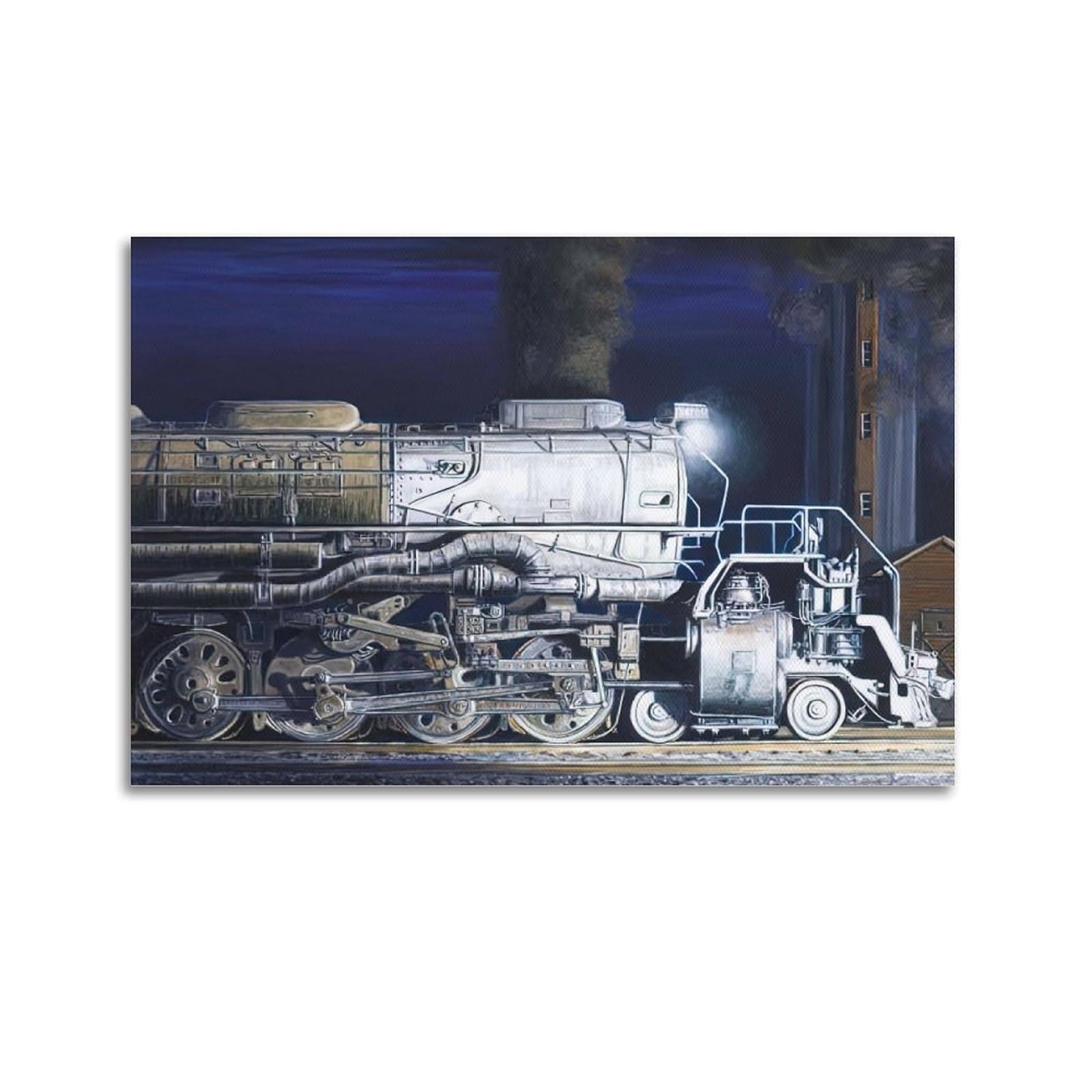 ZSZWHJ Vintage Transport Art Poster Steam Locomotive Poster Decorative Painting Canvas Wall Posters And Art Picture Print Modern Family Bedroom Decor Posters 12x18inch(30x45cm)