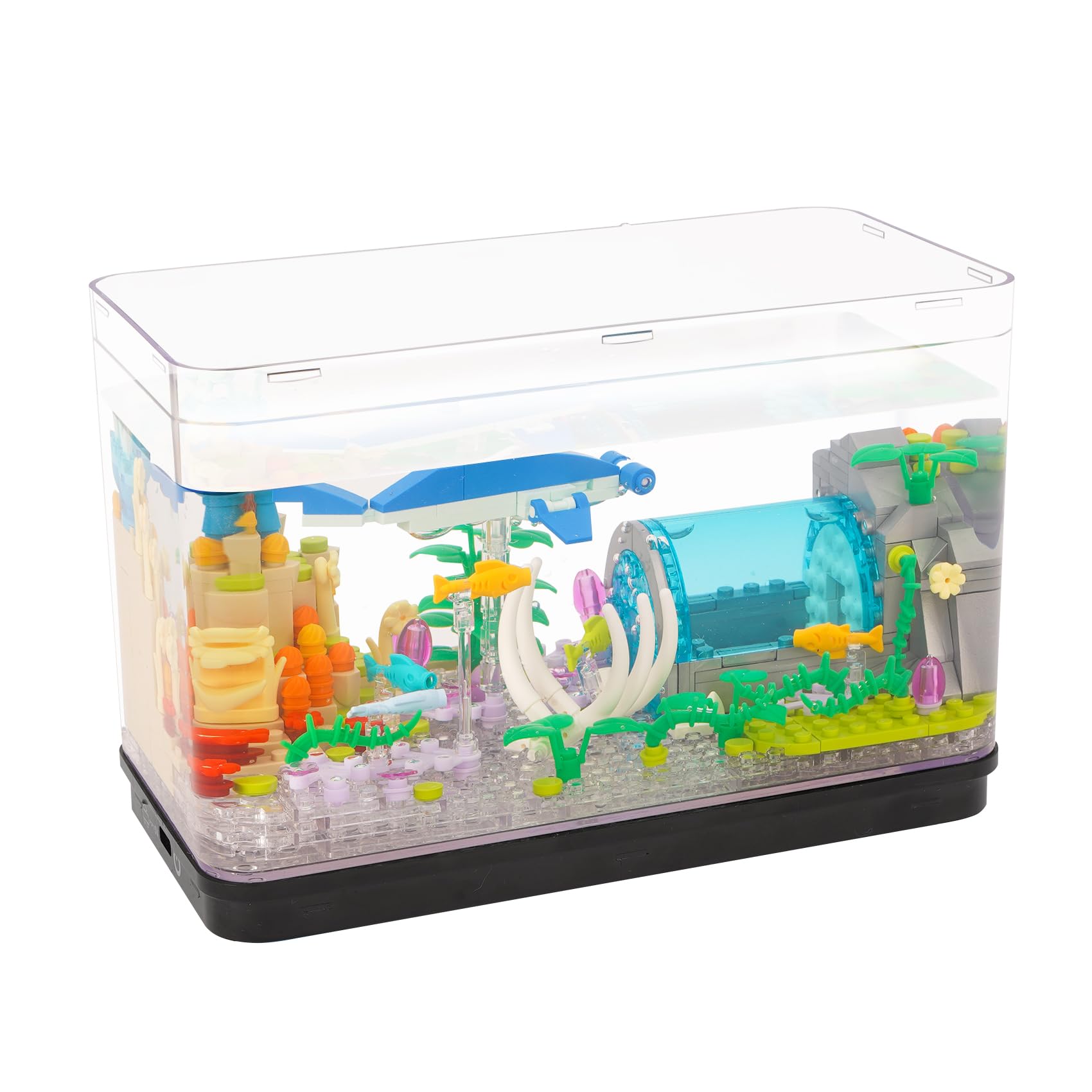 Amazon.co.jp: LULUFUN ブロック 海の世界 水族館 おもちゃ 立体パズル