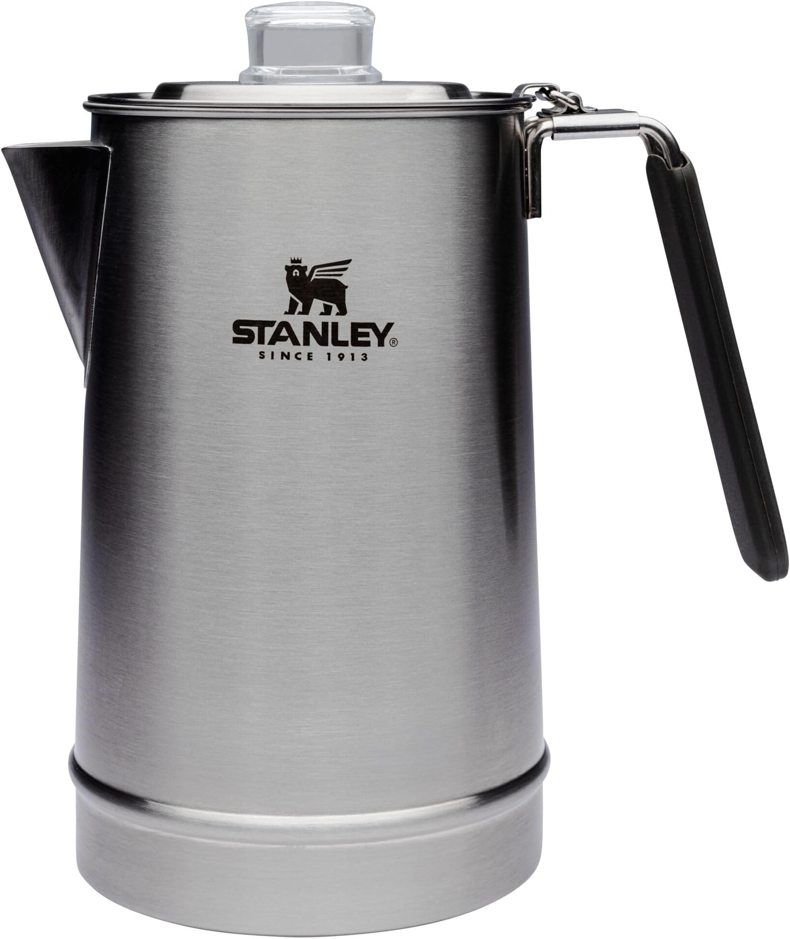 Coffee Percolator 1.1QT, Stainless Steel Wide Mouth Coffee Press,Large Capacity, Ergonomic Handle, Dishwasher Safe