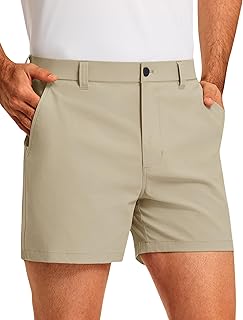 Golf Shorts Men 5 Inch Inseam Stretch Casual Dress Shorts with Pockets Waterproof Lightweight Quick Dry