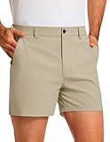 PULI Golf Shorts Men 5 Inch Inseam Stretch Casual Dress Shorts with Pockets Waterproof Lightweight Quick Dry