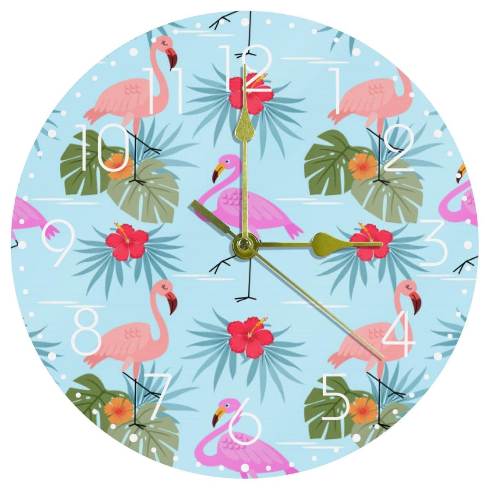 Horloge murale fonctionne avec piles 25,4 cm ronde pour chambre d'enfant