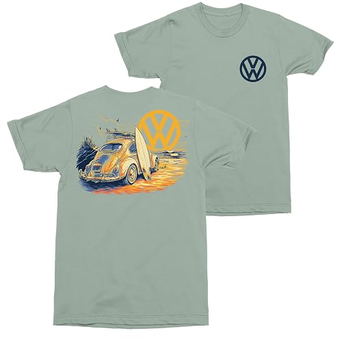 Volkswagen Men's Graphic Tees Front and Back Print T-Shirt