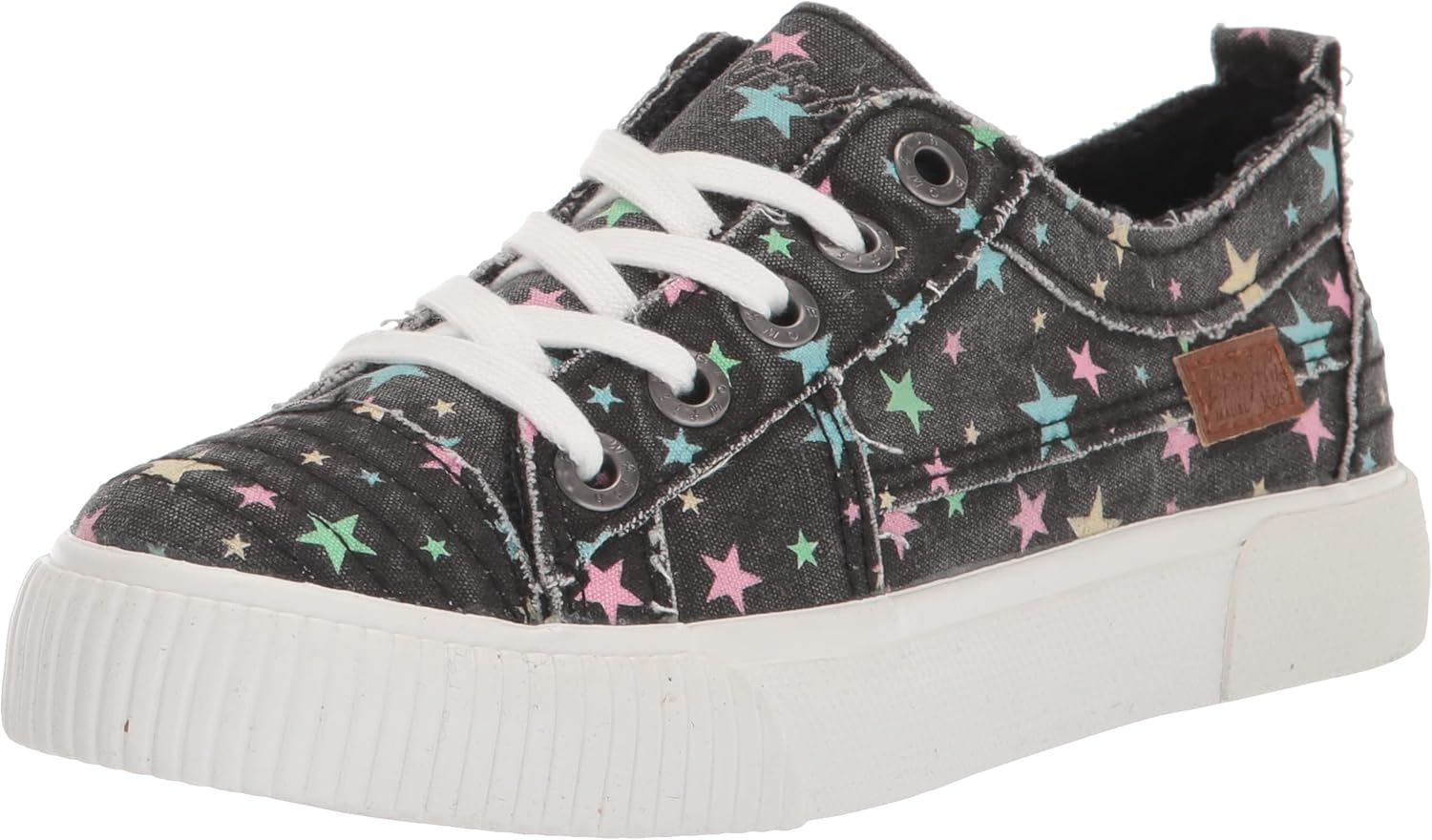 Blowfish Malibu Girls Lace-up Sneaker, Multi Star Dazzle, 1 Little Kid