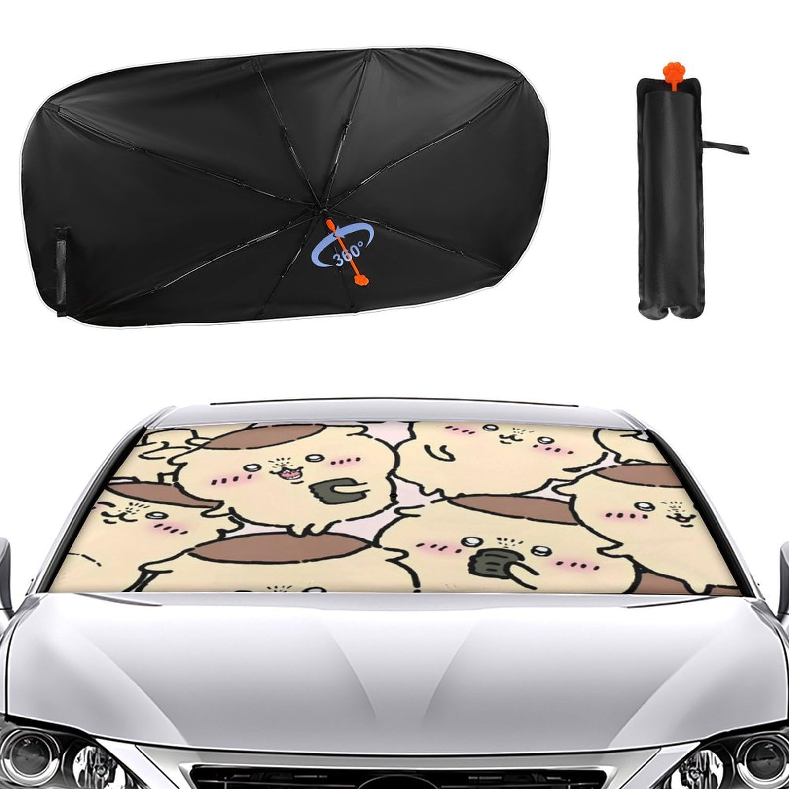 Amazon.co.jp: 車用サンシェード ちいかわ くりまんじゅう 車用