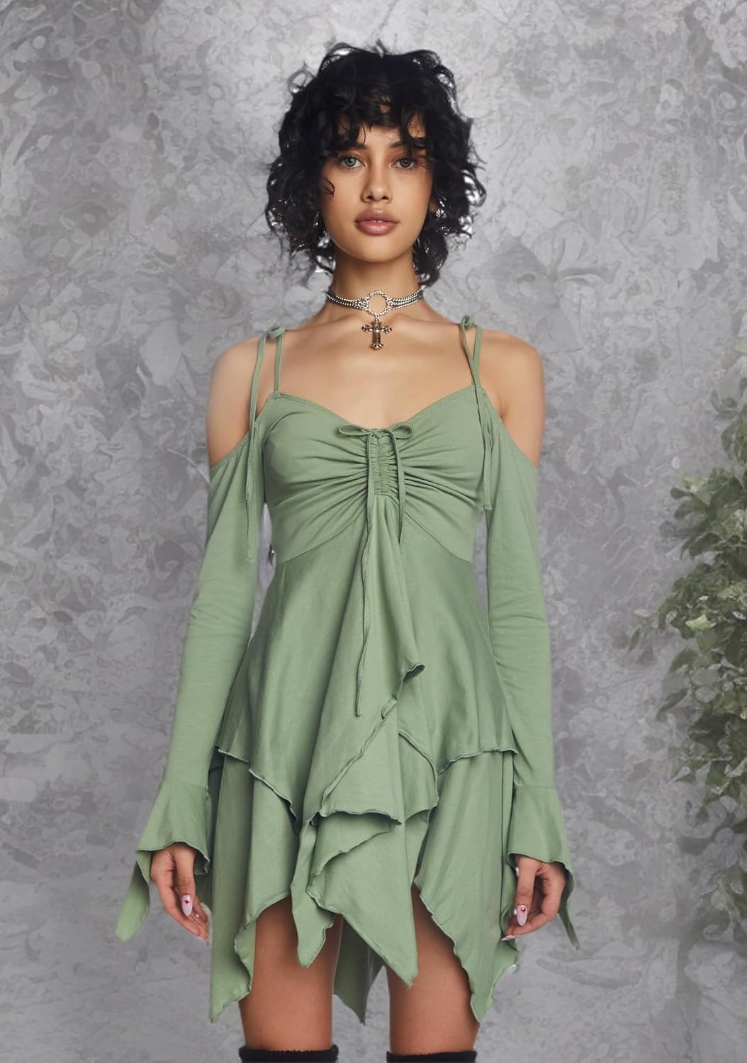 Dolls Kill F is for Fairies Handkerchief Dress by Current Mood Perfect for Fairycore Fashion - Image 7