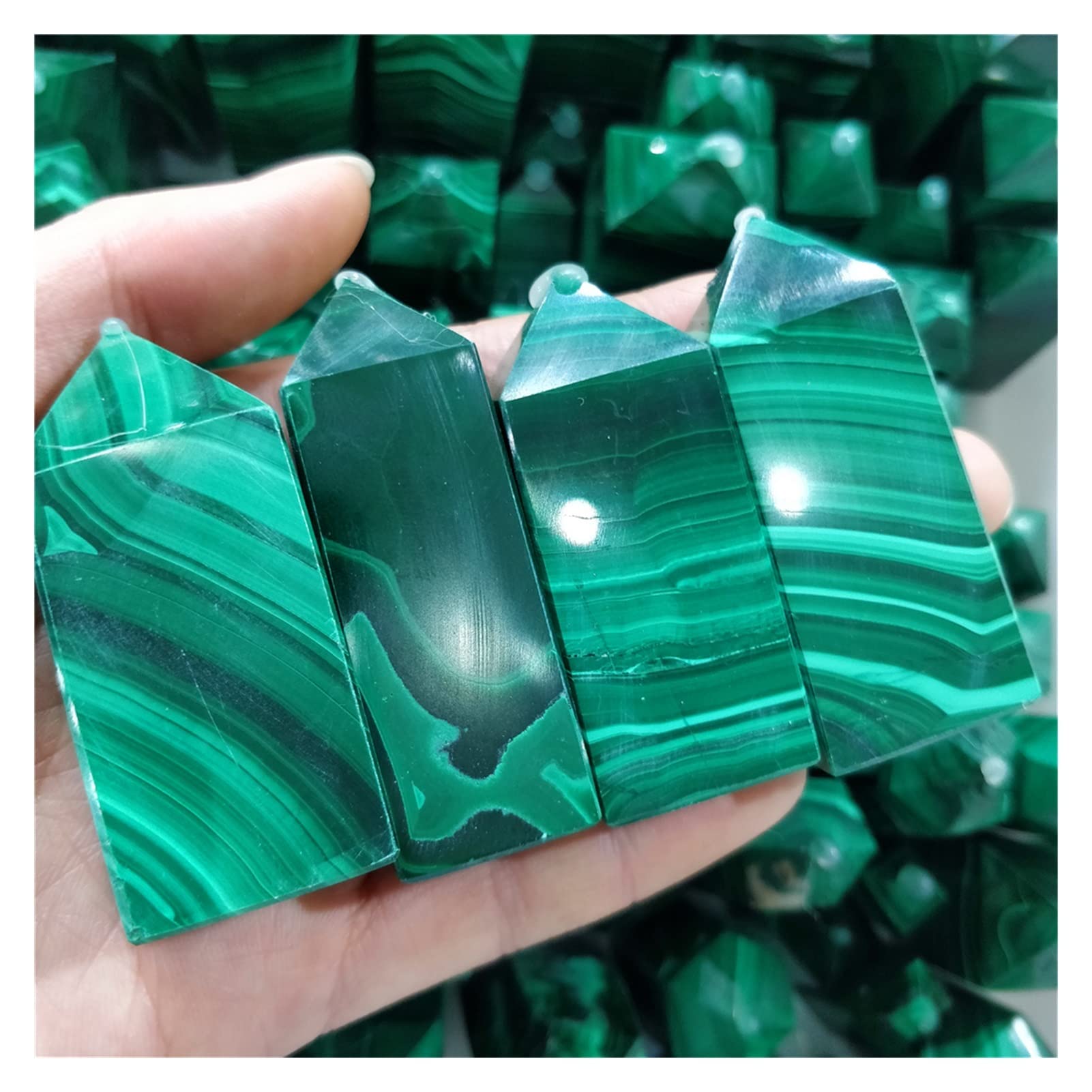 アンダラクリスタル，ガーデン水晶，マラカイト　３点 アンダラクリスタル，ガーデン水晶，マラカイト 3点